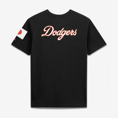 Los Angeles Dodgers Japan Country Flag T-Shirt Black
