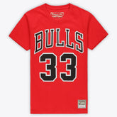 Scottie Pippen Chicago Bulls Unisex Hardwood Classics Name & Number T-Shirt sale - Red outlet