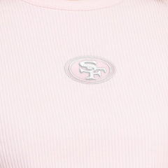 San Francisco 49ers Starter Women's Travel Pastels Cropped Tank - Pastel Pink for sale