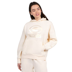 Green Bay Packers Starter Women's Pastels Relaxed Travel Hoodie - Cream online