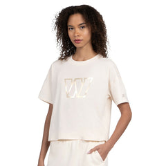 Washington Commanders Starter Women's Pastel Travel Boxy Cropped T-Shirt - Cream cheap