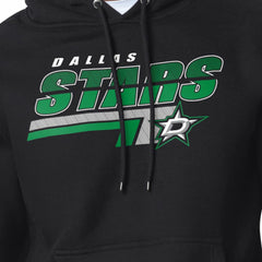 Dallas Stars Starter Logo Push Fleece Hoodie - Black Hoodies