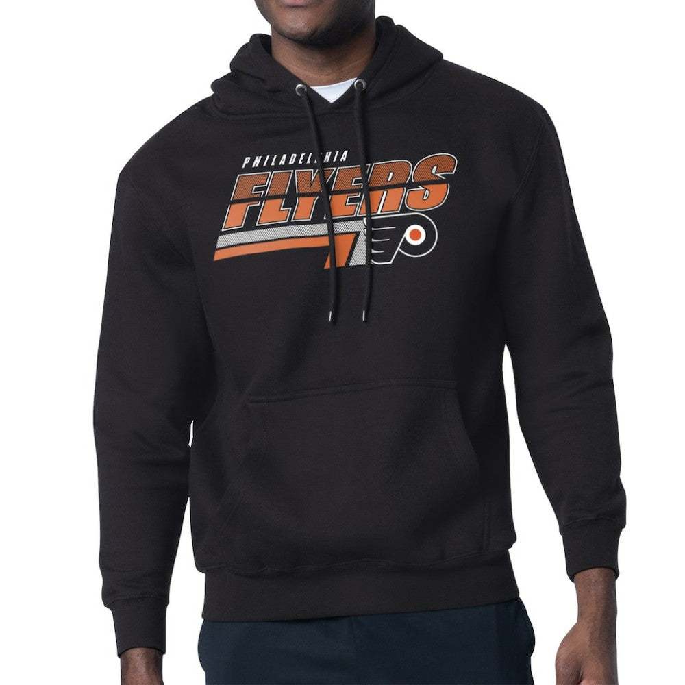 Philadelphia Flyers Starter Logo Push Fleece Hoodie - Black Hoodies