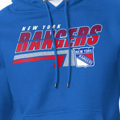 New York Rangers Starter Logo Push Fleece Hoodie - Royal Hoodies