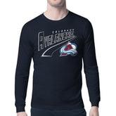 Colorado Avalanche Starter Modern Tailsweep Long Sleeve T-Shirt - Navy T-shirts