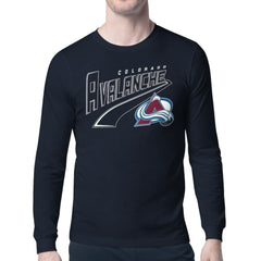 Colorado Avalanche Starter Modern Tailsweep Long Sleeve T-Shirt - Navy T-shirts