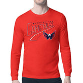 Washington Capitals Starter Modern Tailsweep Long Sleeve T-Shirt - Red T-shirts