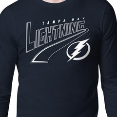 Tampa Bay Lightning Starter Modern Tailsweep Long Sleeve T-Shirt - Blue T-shirts