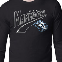 Utah Mammoth Starter Modern Tailsweep Long Sleeve T-Shirt - Black T-shirts