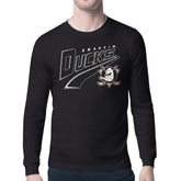 Anaheim Ducks Starter Modern Tailsweep Long Sleeve T-Shirt - Black T-shirts