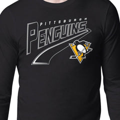Pittsburgh Penguins Starter Modern Tailsweep Long Sleeve T-Shirt - Black T-shirts