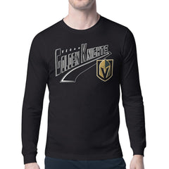 Vegas Golden Knights Starter Modern Tailsweep Long Sleeve T-Shirt - Black T-shirts