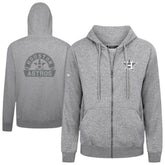 Houston Astros Levelwear Podium Chenille Logo Full-Zip Hoodie Heather Gray