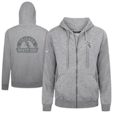 Chicago White Sox Levelwear Podium Chenille Logo Full-Zip Hoodie Heather Gray