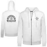 Houston Astros Levelwear Podium Chenille Logo Full-Zip Hoodie White