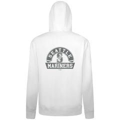 Seattle Mariners Levelwear Podium Banner Arch Full-Zip Hoodie White