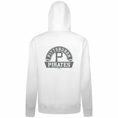 Pittsburgh Pirates Levelwear Podium Banner Arch Full-Zip Hoodie White