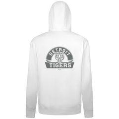 Detroit Tigers Levelwear Podium Banner Arch Full-Zip Hoodie White