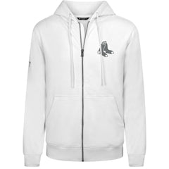 Boston Red Sox Levelwear Podium Banner Arch Full-Zip Hoodie White
