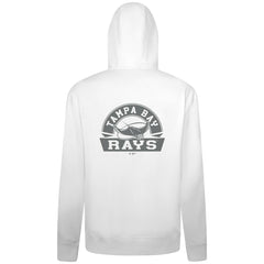 Tampa Bay Rays Levelwear Podium Banner Arch Full-Zip Hoodie White