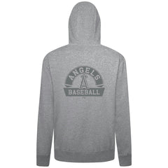 Los Angeles Angels Levelwear Podium Banner Arch Full-Zip Hoodie Heather Gray