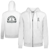 Los Angeles Angels Levelwear Podium Banner Arch Full-Zip Hoodie White