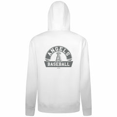Los Angeles Angels Levelwear Podium Banner Arch Full-Zip Hoodie White