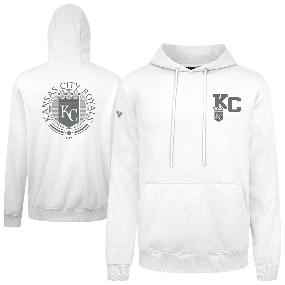 Kansas City Royals Levelwear Podium Valiant Hoodie White
