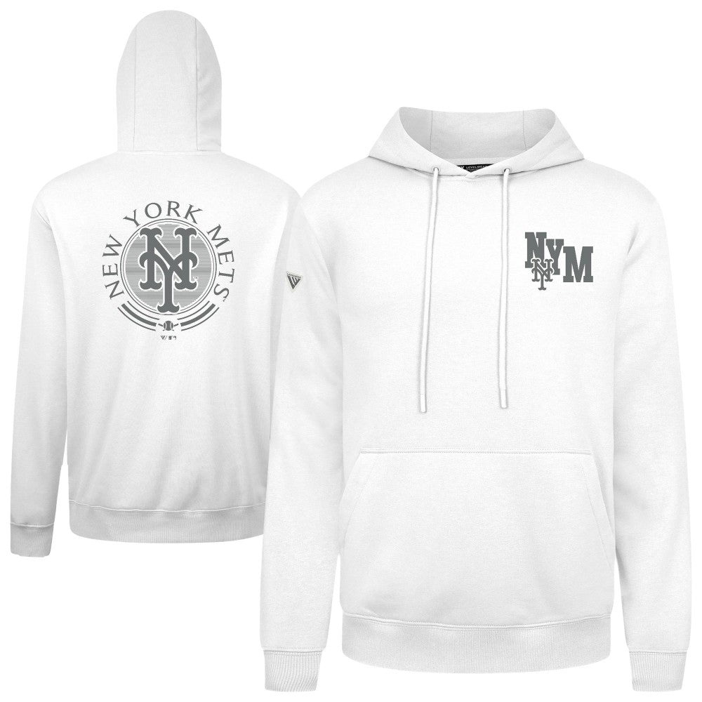 New York Mets Levelwear Podium Grain Hoodie White