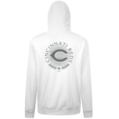 Cincinnati Reds Levelwear Podium Grain Hoodie White