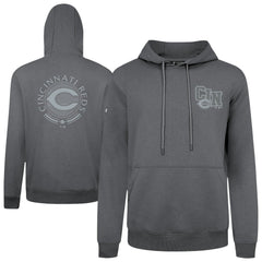 Cincinnati Reds Levelwear Podium Grain Hoodie Gray