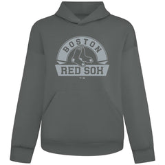 Boston Red Sox Levelwear Luxe Signature Banner Arch Tri-Blend Hoodie Gray