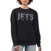 Winnipeg Jets G-III 4Her by Carl Banks Women's Metallic Drop Printed Fleece Sweatshirt - Black Sweatshirts
