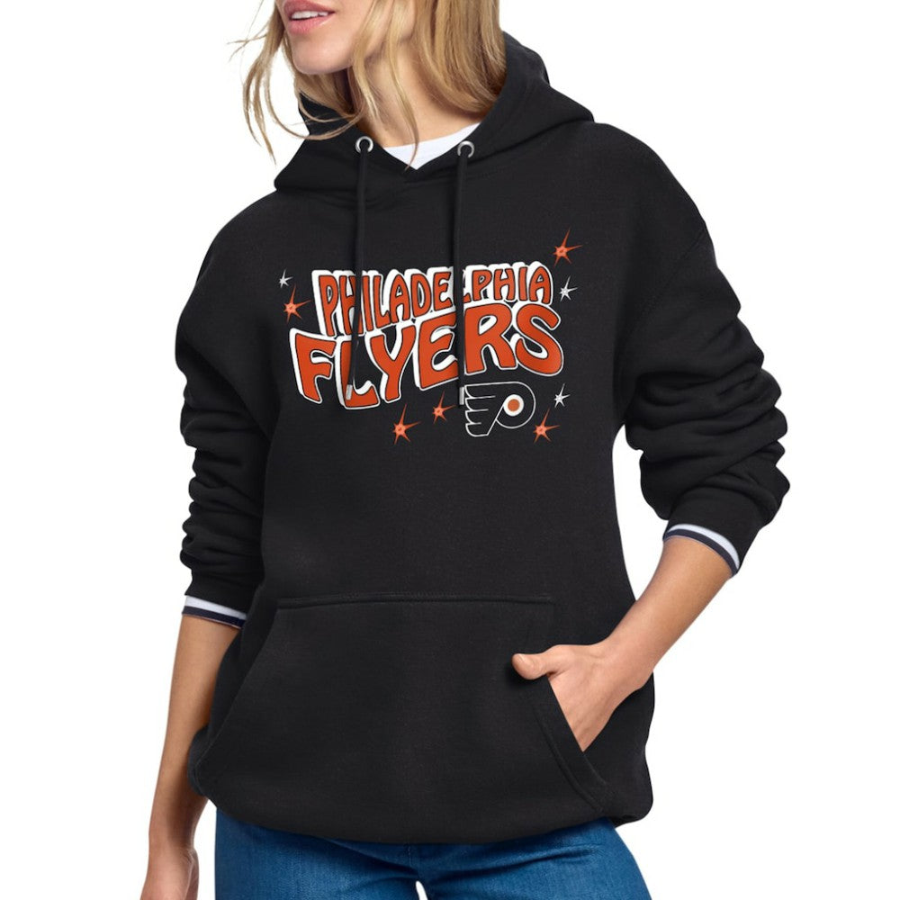 Philadelphia Flyers Starter Women's Fireworks Fleece Hoodie - Black Hoodies