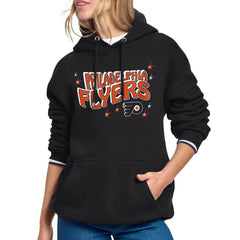 Philadelphia Flyers Starter Women's Fireworks Fleece Hoodie - Black Hoodies