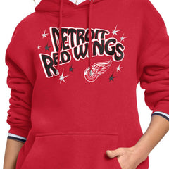 Detroit Red Wings Starter Women's Fireworks Fleece Hoodie - Red Hoodies