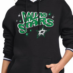Dallas Stars Starter Women's Fireworks Fleece Hoodie - Black Hoodies