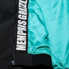 Memphis Grizzlies Hardwood Classics Nights Walk the Tunnel Satin Bomber Full-Snap Hooded Jacket - Black online