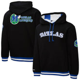 Dallas Mavericks Hardwood Classics Nights Playmaker Fleece Hoodie sale - Black discount