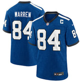 Tyler Warren Indianapolis Colts Alternate 2 Indiana Nights Game Jersey - Heather Royal discount