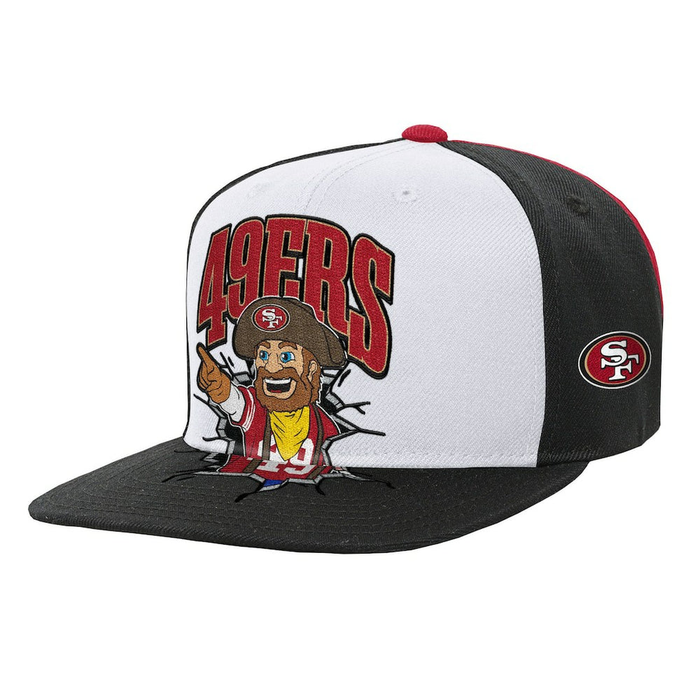 San Francisco 49ers Youth Team Mascot Snapback Hat - White discount