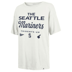 Seattle Mariners Women's Show Off Boyfriend T-Shirt White