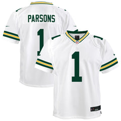 Micah Parsons Green Bay Packers Youth White Game Jersey - White discount