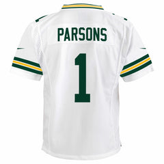 Micah Parsons Green Bay Packers Youth White Game Jersey - White discount