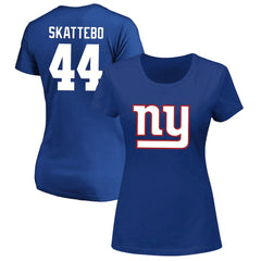 Cam Skattebo New York Giants Women's Plus Size Name & Number Scoop Neck T-Shirt - Royal discount