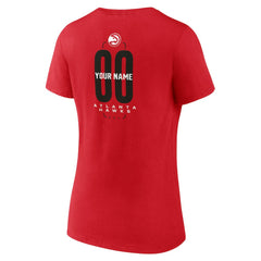 Atlanta Hawks Women's Center Court Name & Number Custom V-Neck T-Shirt - Red online