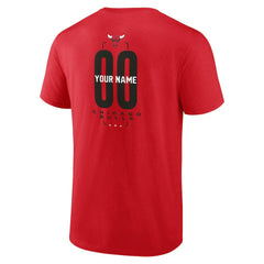 Chicago Bulls Center Court Name & Number Custom T-Shirt sale - Red on sale