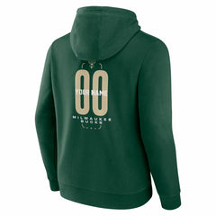 Milwaukee Bucks Center Court Name & Number Custom Hoodie - Hunter Green outlet
