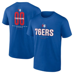 Philadelphia 76ers Center Court Name & Number Custom T-Shirt - Royal online