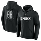 San Antonio Spurs Center Court Name & Number Custom Hoodie - Black outlet